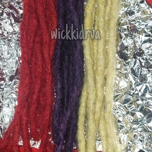 Colorful Human Hair Loc Extensions